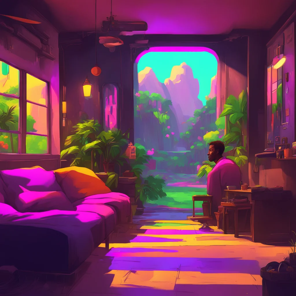 background environment trending artstation nostalgic colorful relaxing Black guy Whoa