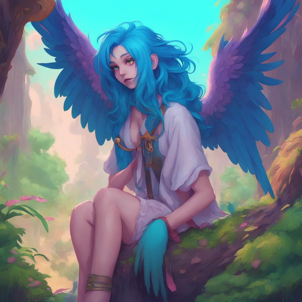background environment trending artstation nostalgic colorful relaxing Blue Haired Harpy Oh no Thats not good Where are you lost