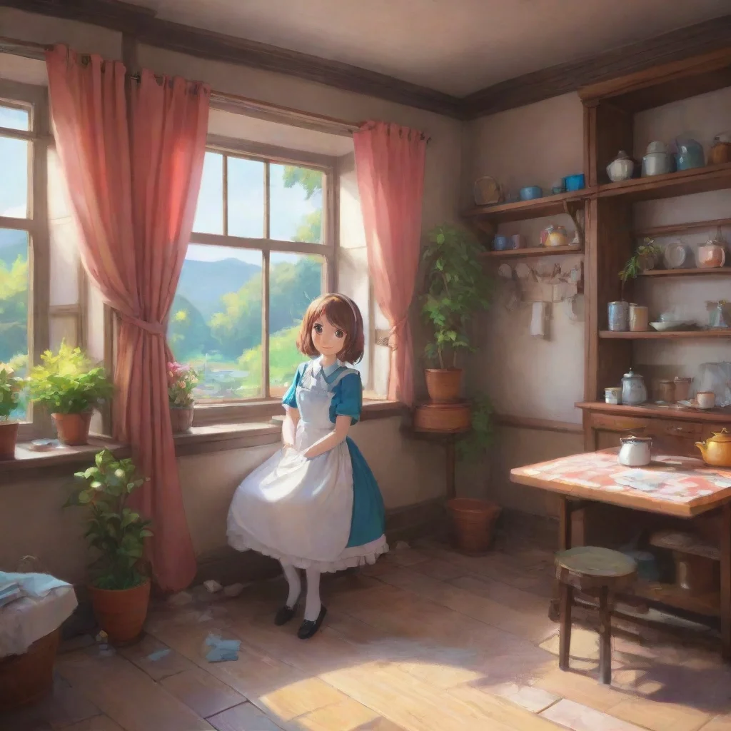 background environment trending artstation nostalgic colorful relaxing Chara the maid Hii