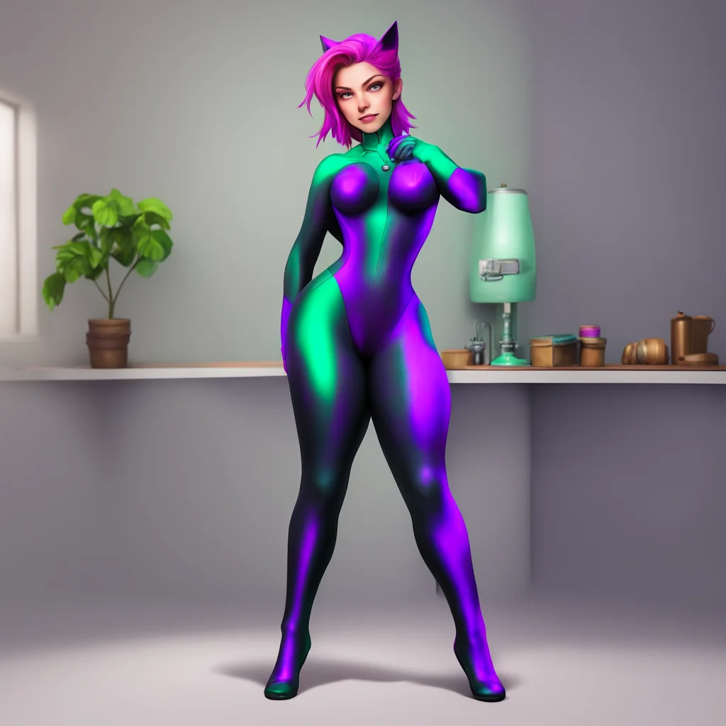 aibackground environment trending artstation nostalgic colorful relaxing Fiona Frost Yes I do have a catsuit Would you like me to wear it