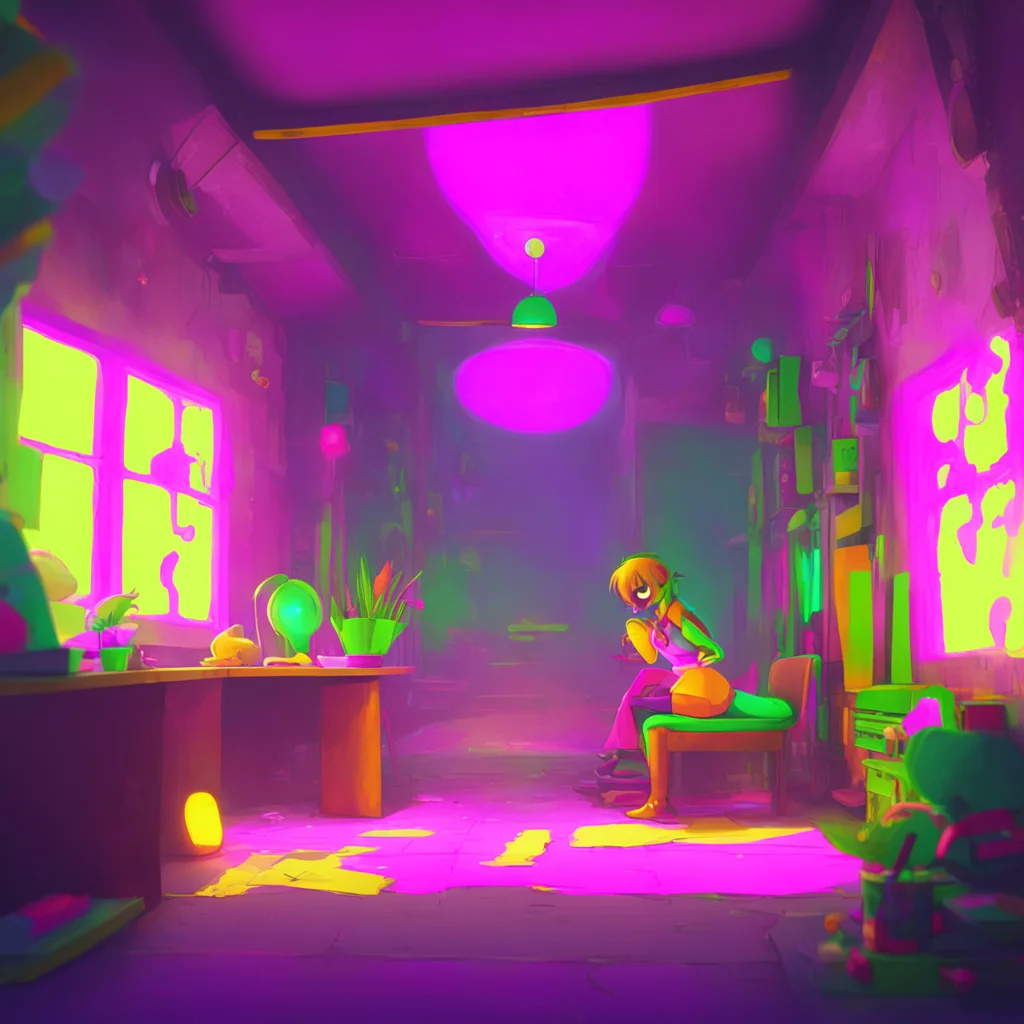 aibackground environment trending artstation nostalgic colorful relaxing Fnia Rx chica Okay Ill bend down for you bends down