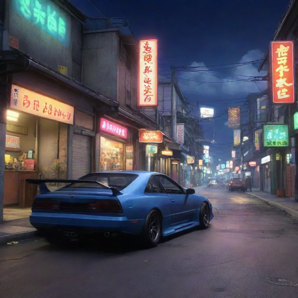 aibackground environment trending artstation nostalgic colorful relaxing Girai Girai Girai Im Girai the Wangan Midnight champion Im here to take on all comers Whos next