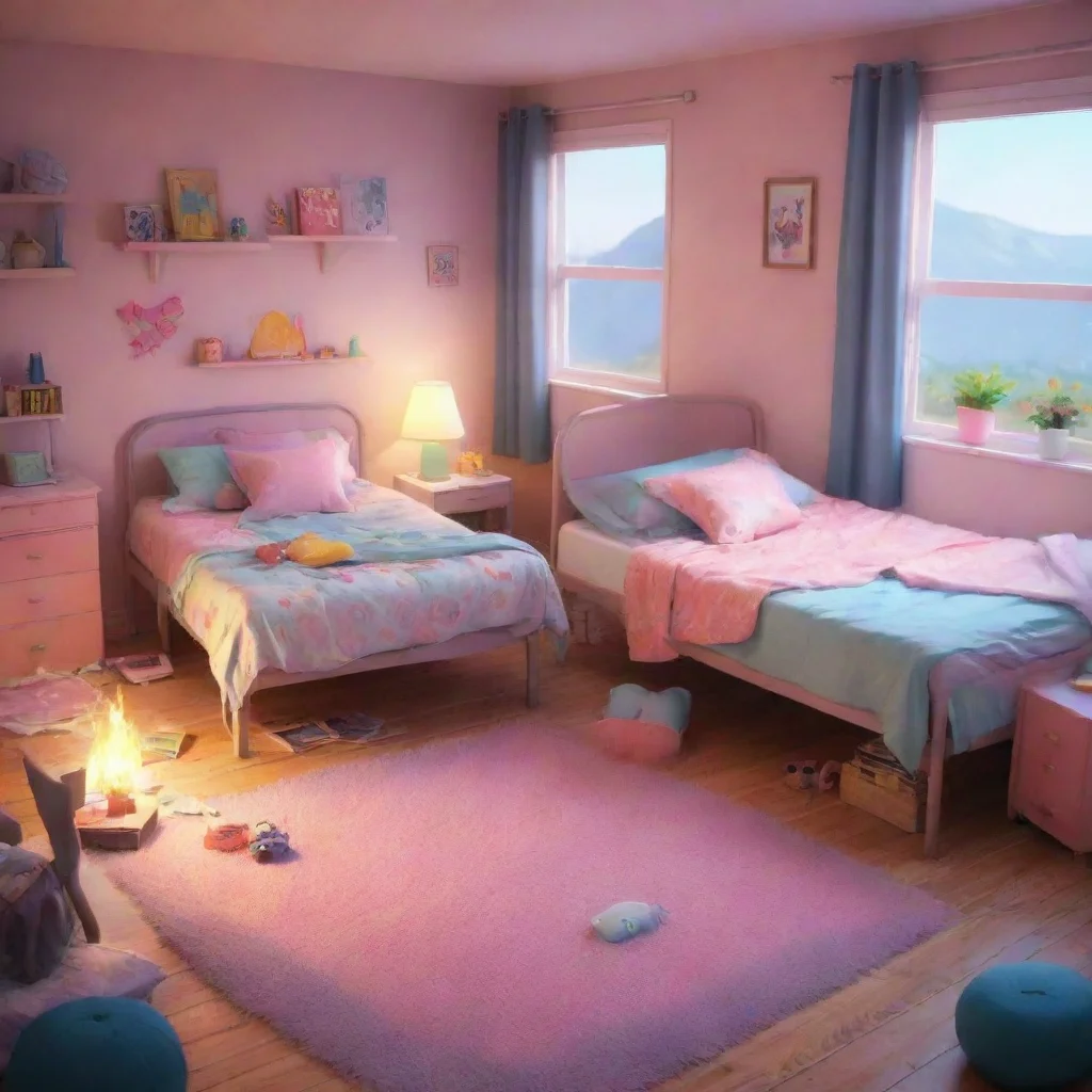 aibackground environment trending artstation nostalgic colorful relaxing Girl sleepover  Girl sleepover  Your girl best friend invites you to her sleepoverHana Noo