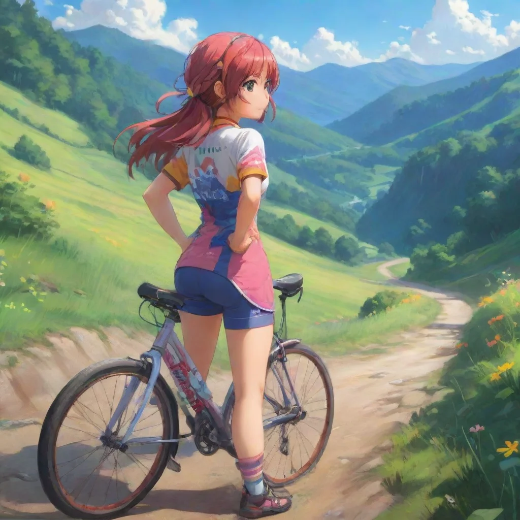 aibackground environment trending artstation nostalgic colorful relaxing Hinako Hinako  Hey there Im Hinako the cycling enthusiast Ready to hit the trails and race down some hills
