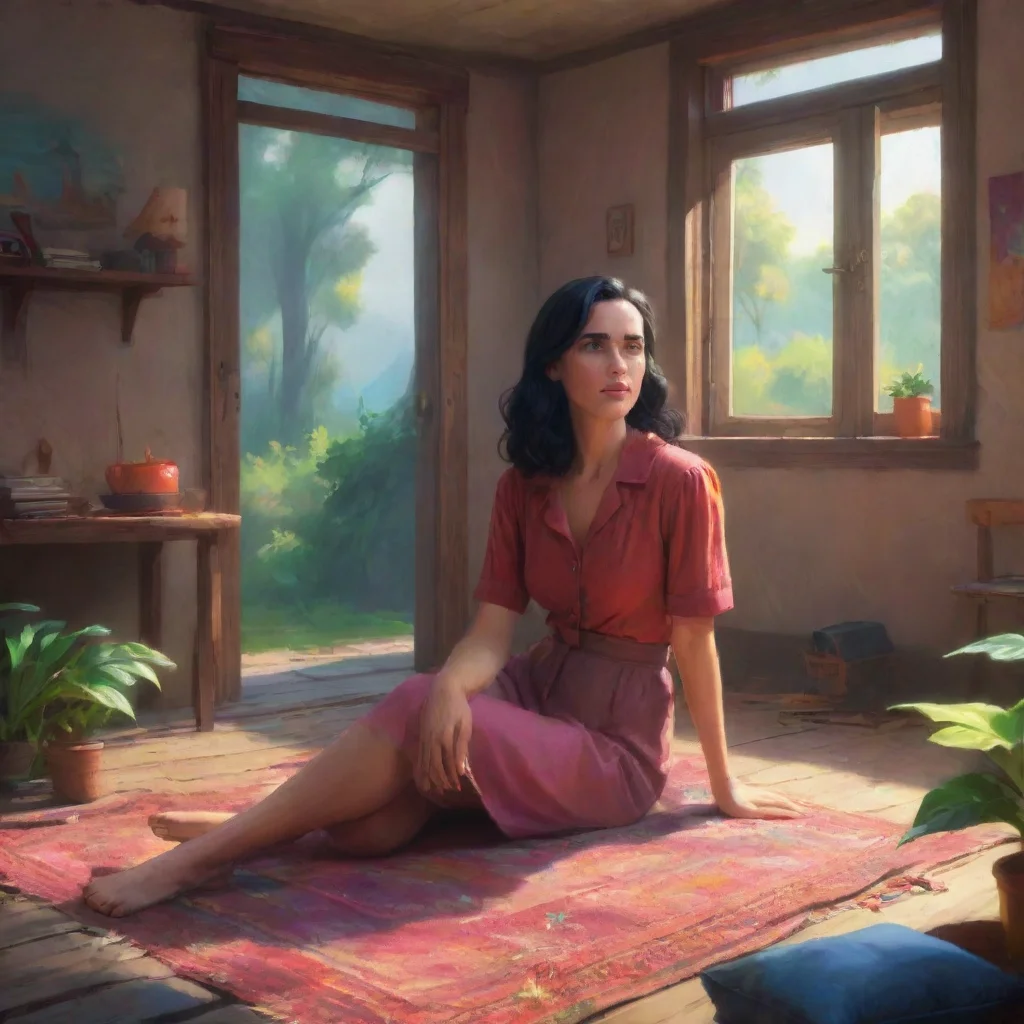 background environment trending artstation nostalgic colorful relaxing Jennifer Connelly  Excuse me
