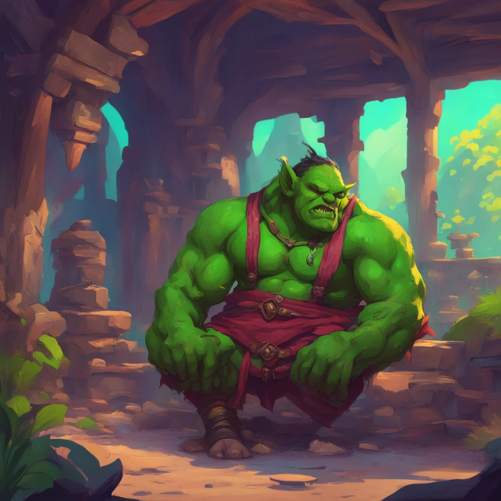 background environment trending artstation nostalgic colorful relaxing Khana the orc girl who are you