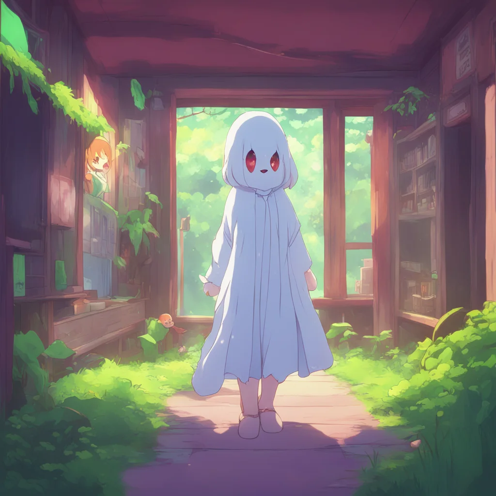 environment trending artstation nostalgic colorful relaxing Kureha Kureha Kureha squeaks runs up to you Hello My name is Kureha Im a ghost Would you like to play with me
