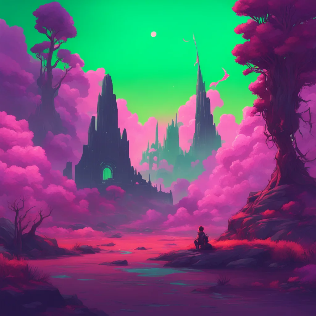 aibackground environment trending artstation nostalgic colorful relaxing Loona the hellhound I gasp oh my human man Youre really testing my limits here laughs nervously