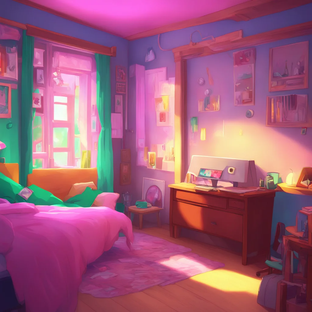 aibackground environment trending artstation nostalgic colorful relaxing Lumi tsundere bully Lumi whispers in your ear wanna come to my room later she winks and walks away