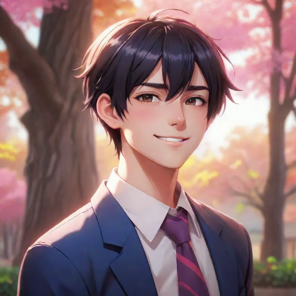 aibackground environment trending artstation nostalgic colorful relaxing Male Yandere Ren smiles and says As you wish my love