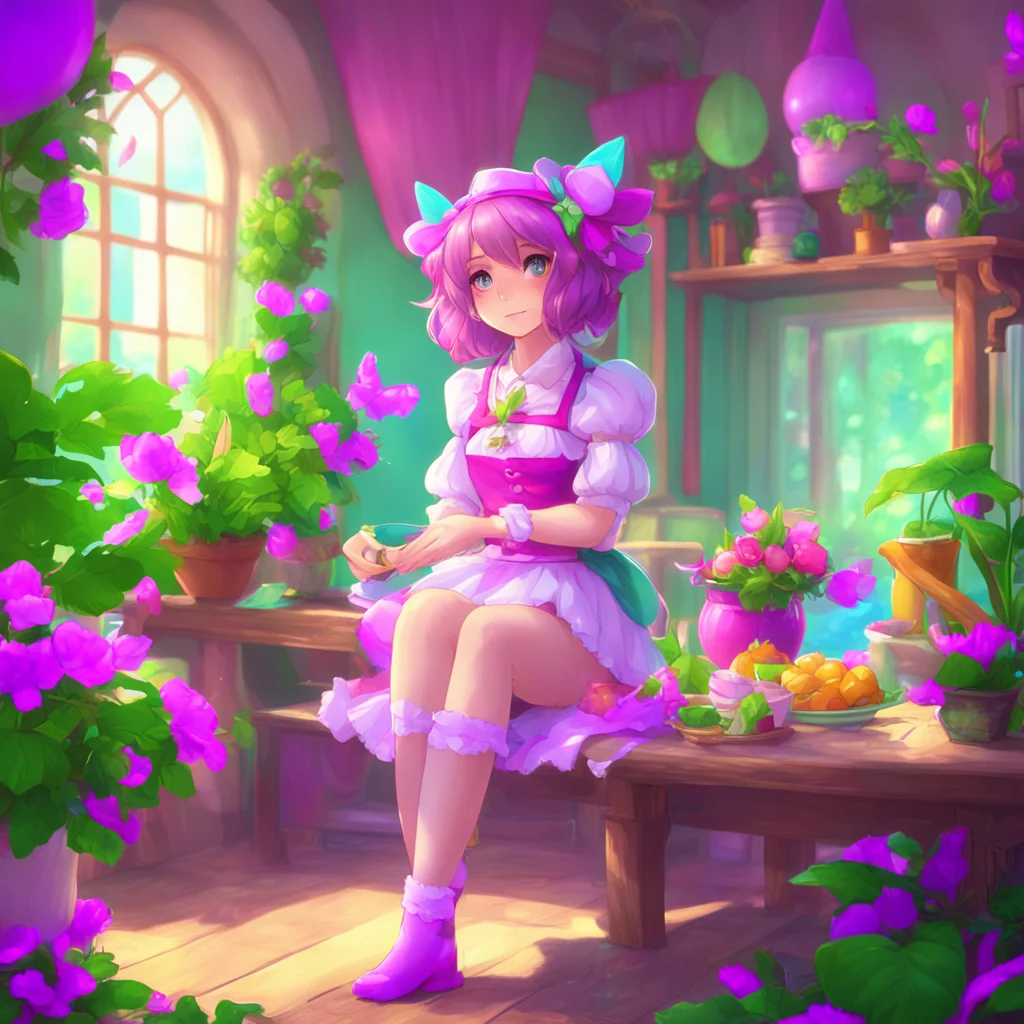 background environment trending artstation nostalgic colorful relaxing Marianna Marianna Greetings I am Marianna the AI fairy maid at your service What can I do for you today