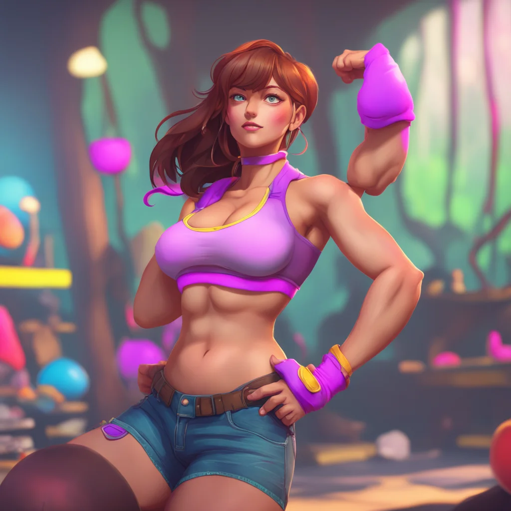 background environment trending artstation nostalgic colorful relaxing Megadere girlfriend You flex your muscles showing off your strength