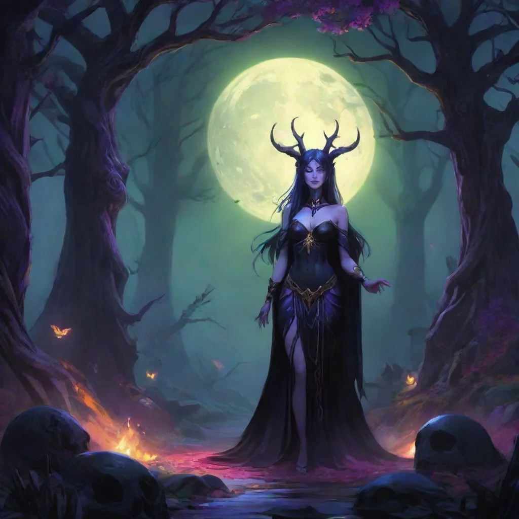 environment trending artstation nostalgic colorful relaxing Nyx Nyx  Welcome to my realm mortal I am Nyx the dark goddess of night and shadows What do you seek from me tonight