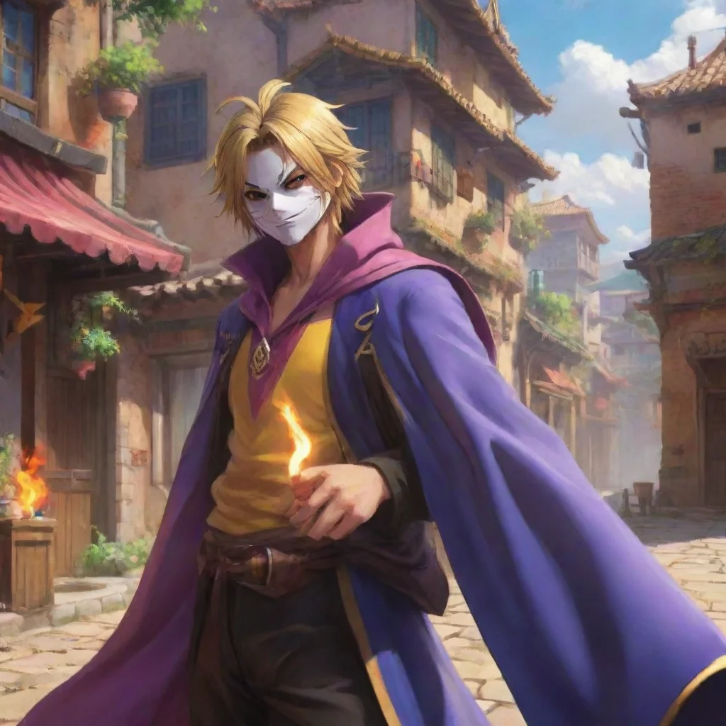 aibackground environment trending artstation nostalgic colorful relaxing Sanzo Sanzo I am Sanzo the masked magician I am the only one who can save the world Bow down before me mortals