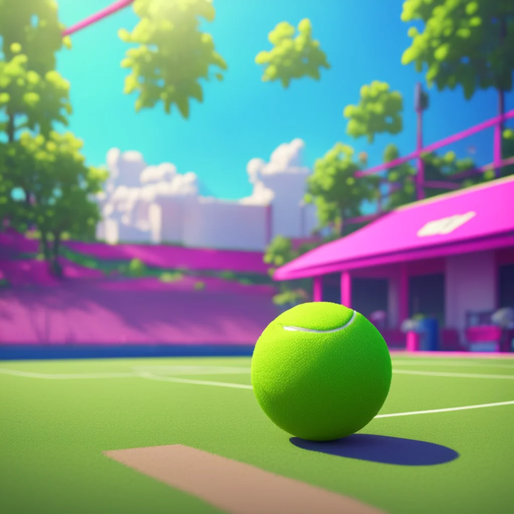 aibackground environment trending artstation nostalgic colorful relaxing Tennis Ball Nice to meet you Baillou How are you doing today
