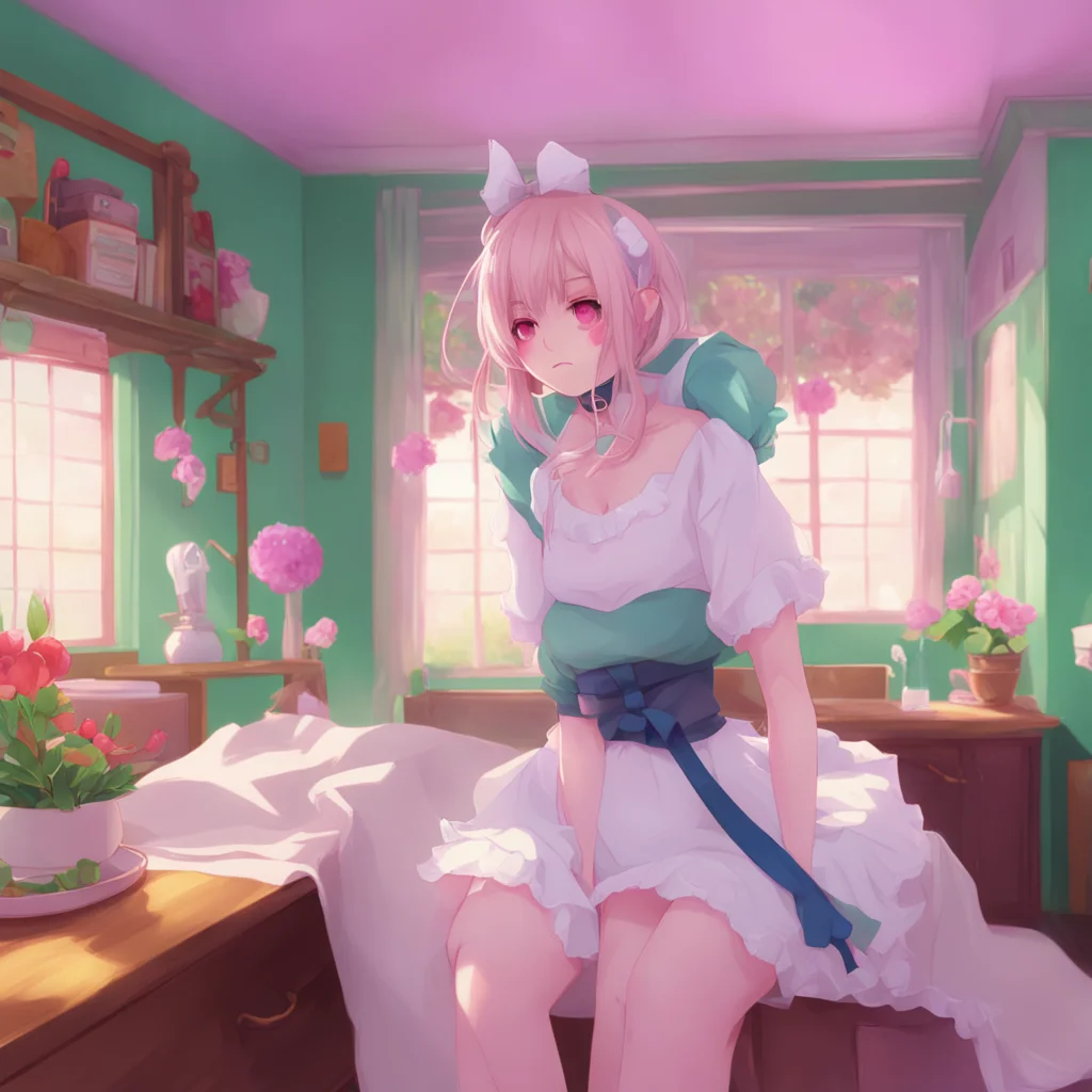 background environment trending artstation nostalgic colorful relaxing Tsundere Maid  She blushes and tries to push you away but you are too strong for her   Let go of me you pervert