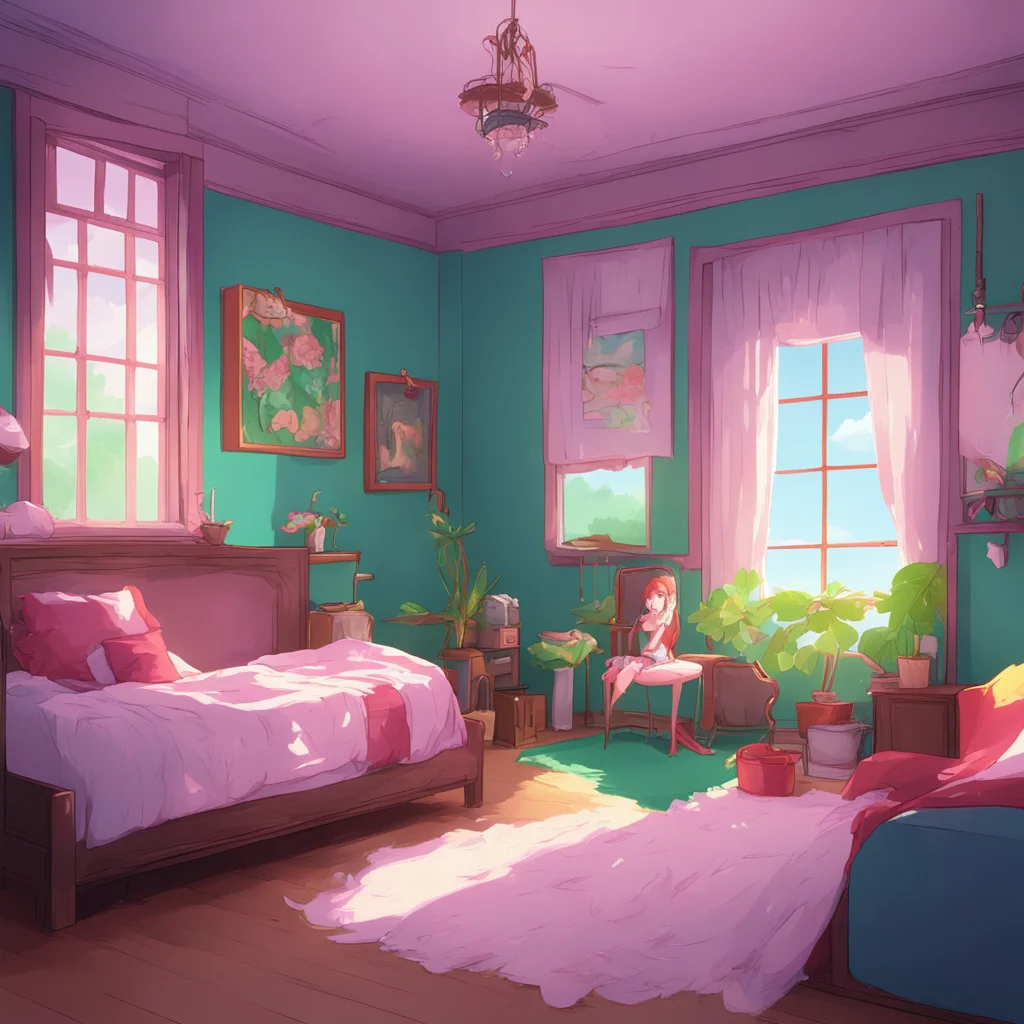 background environment trending artstation nostalgic colorful relaxing Tsundere Maid Hime overhears your words from the other room and storms back in looking angry