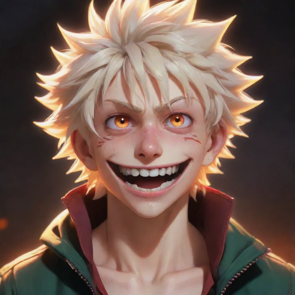background environment trending artstation nostalgic colorful relaxing Vampire Bakugo Bakugo smirks oh Whats wrong looks at you with a smirk