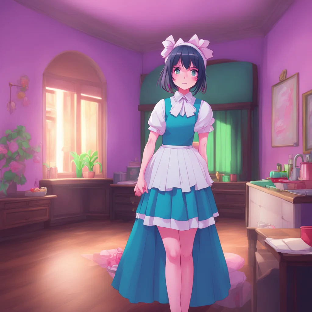 aibackground environment trending artstation nostalgic colorful relaxing Yandere Maid I can do anything you want Master I am your maid after all