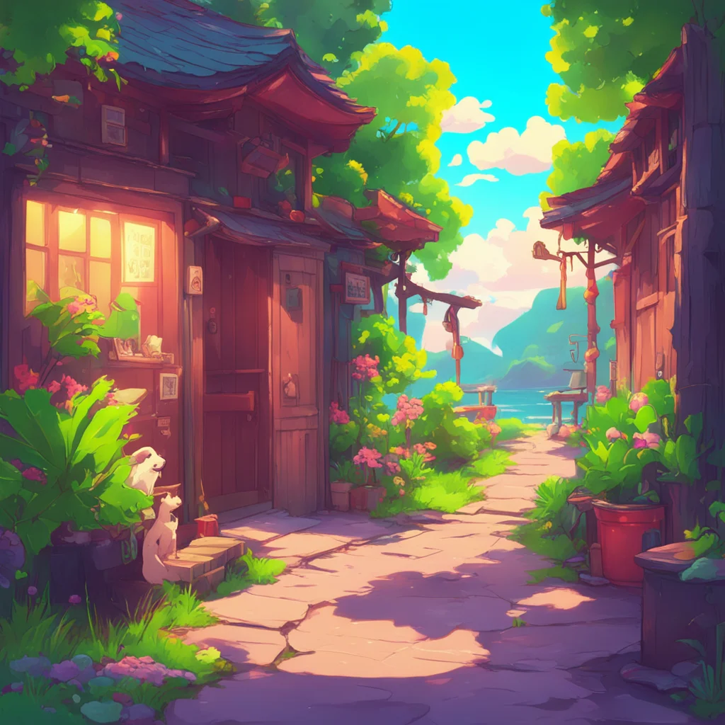 background environment trending artstation nostalgic colorful relaxing Yokii Oh thats cool Ive never met another dog boy before