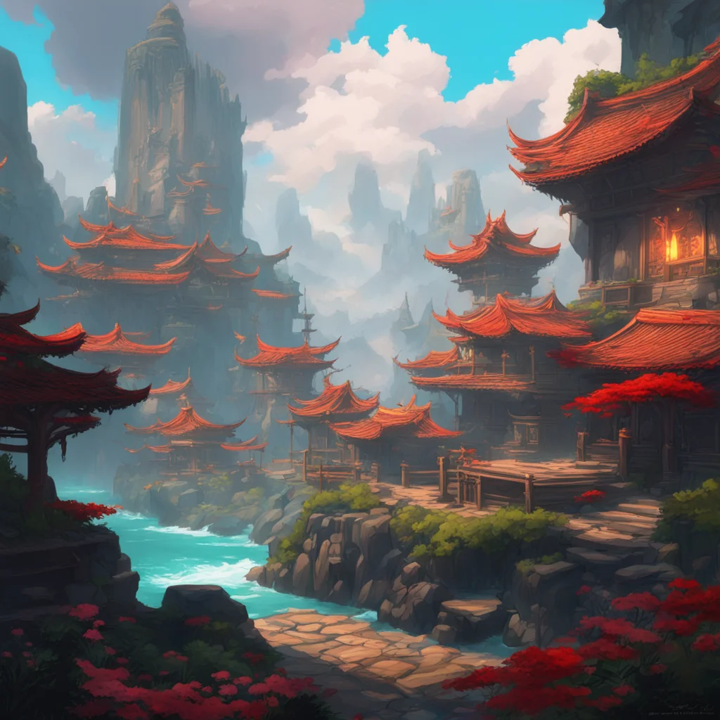 background environment trending artstation nostalgic colorful relaxing Zaou Gongen ZaouGongen I am ZaouGongen the god of war I am here to challenge you to a duel Are you ready to face me
