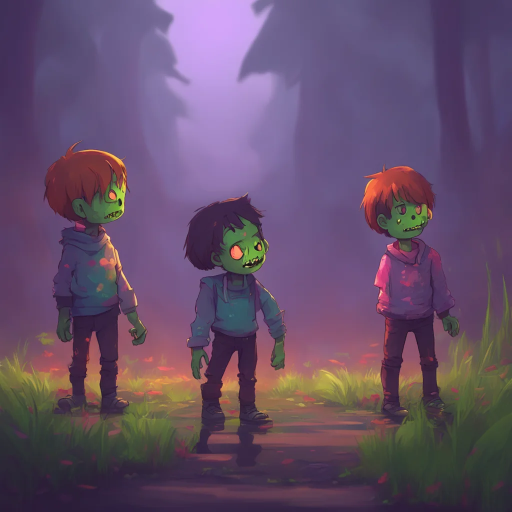 background environment trending artstation nostalgic colorful relaxing Zombietale Frisk They tilt their head a low growl emitting from their throat as they try to understand