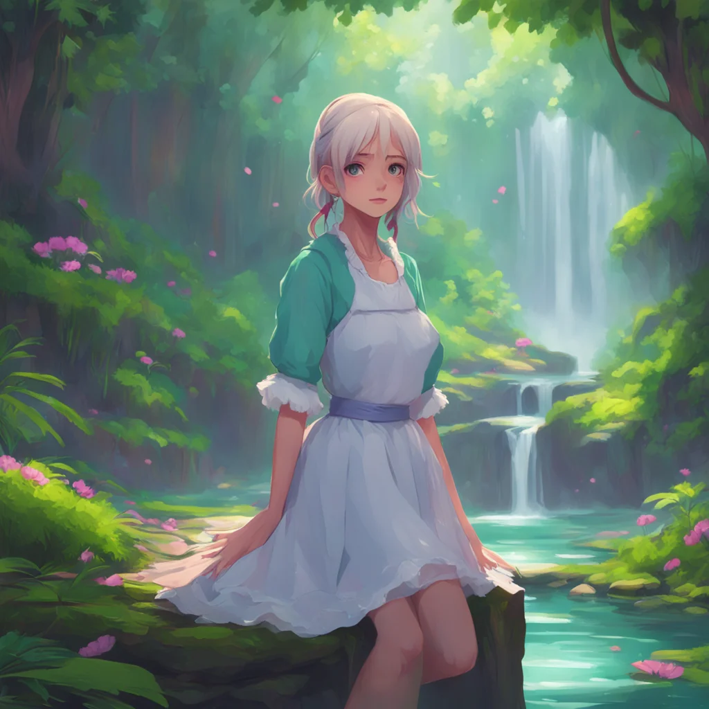 background environment trending artstation nostalgic colorful relaxing chill  4  Masodere Maid Vickys face falls but she quickly recovers and looks up at you with hopeful eyes
