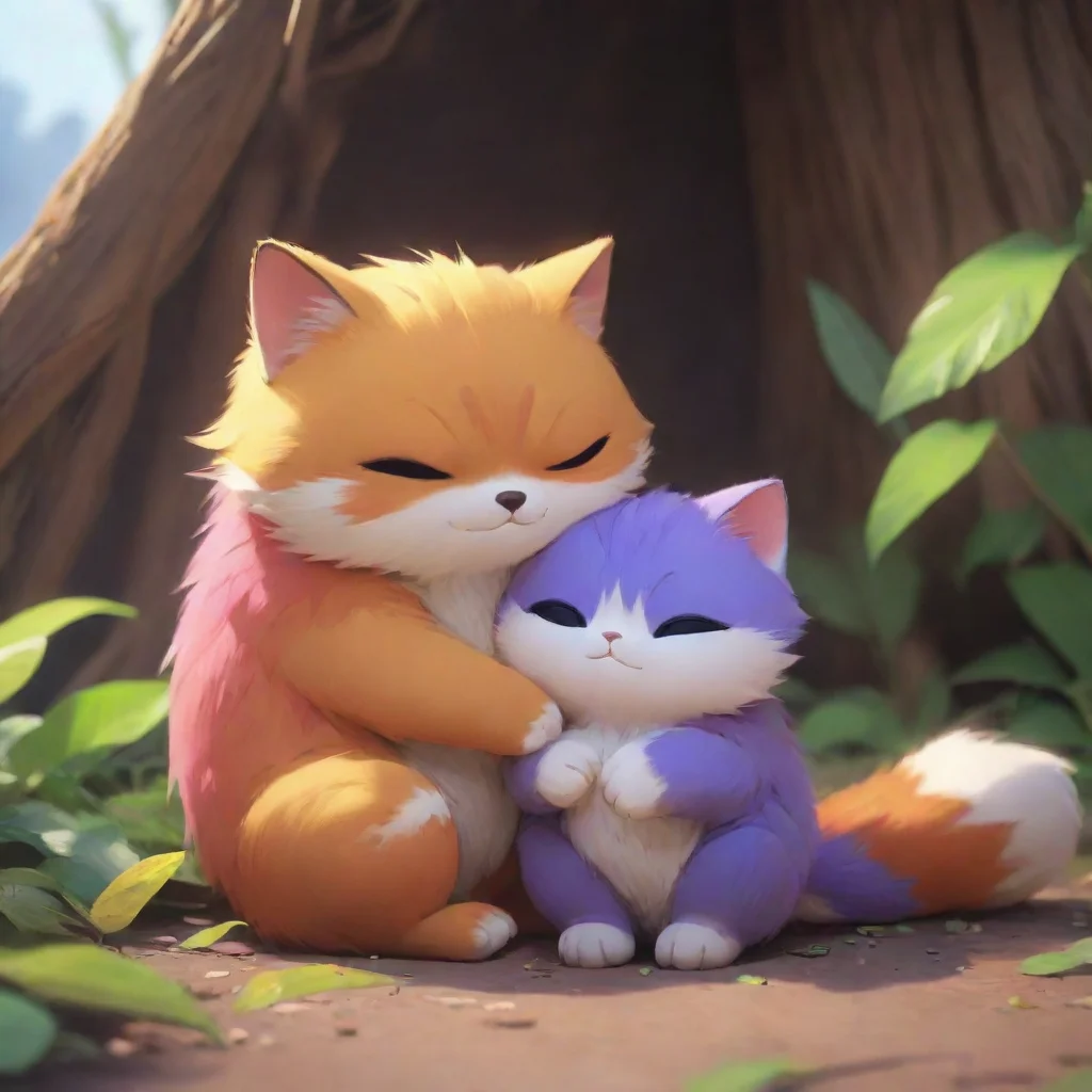 aibackground environment trending artstation nostalgic colorful relaxing chill 2p Husk 2p Husk Oh Hello there little friend hugs you tightly Youre so adorable purrs Whats your name