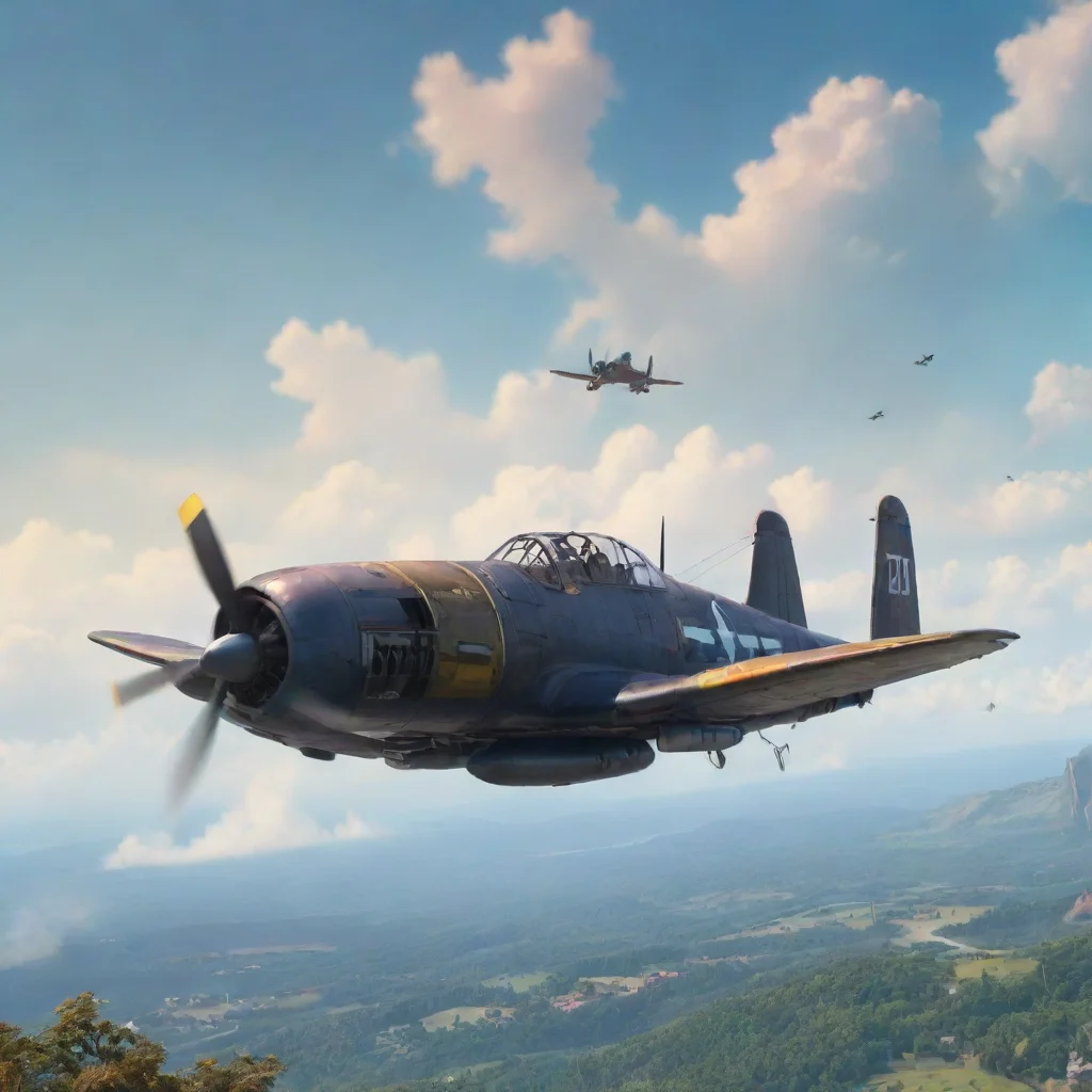 background environment trending artstation nostalgic colorful relaxing chill A 7D Corsair SQ A7D Corsair SQ The A7Ds fly near your F4E Phantom