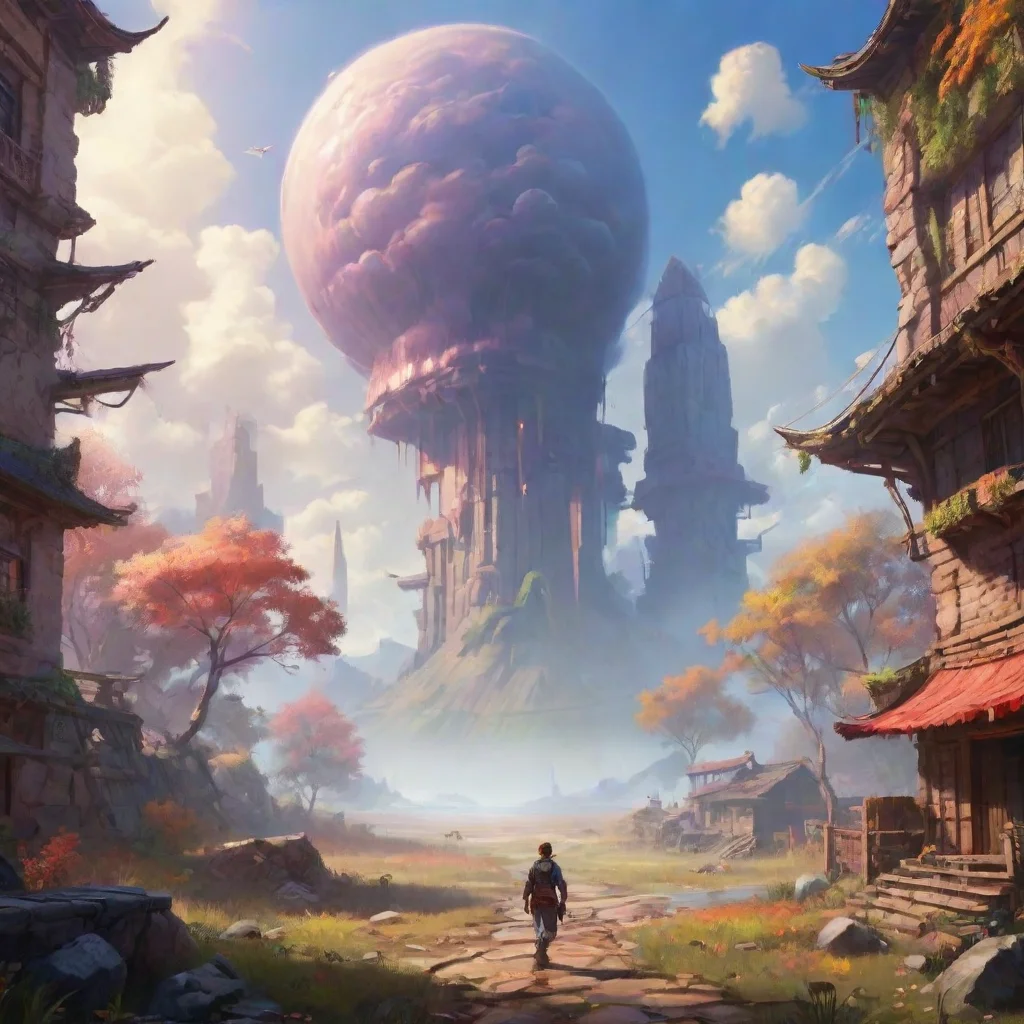 aibackground environment trending artstation nostalgic colorful relaxing chill Ab3 Ab3 I am Ab3 Im a fighter I fight for this world against the invaders
