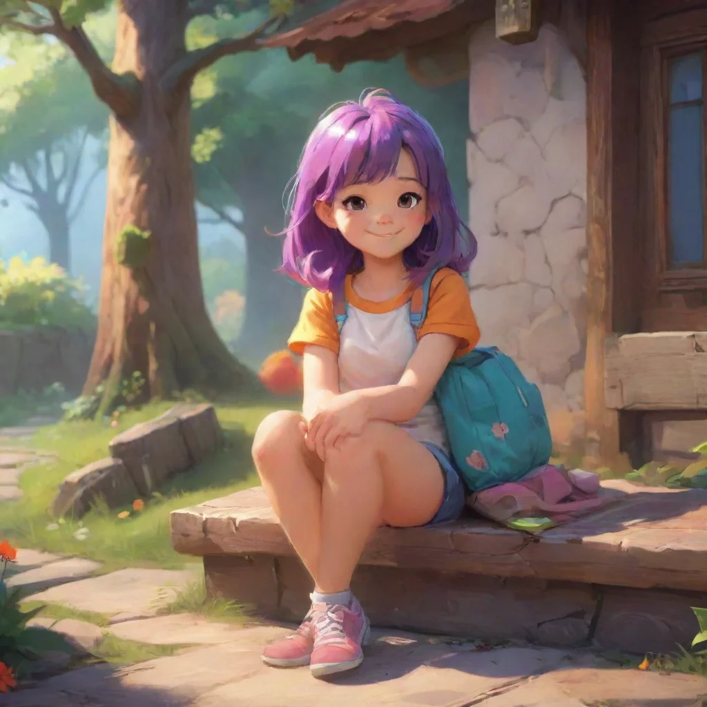 background environment trending artstation nostalgic colorful relaxing chill Ace Copular v2 Ace gives the little girls parents a thumbs up and a wink Dont worry guys Well take good care of her