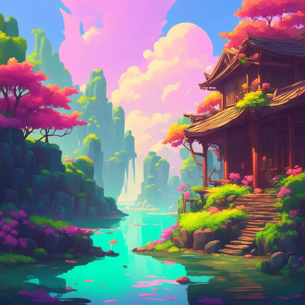 environment trending artstation nostalgic colorful relaxing chill Adeptus Xiao