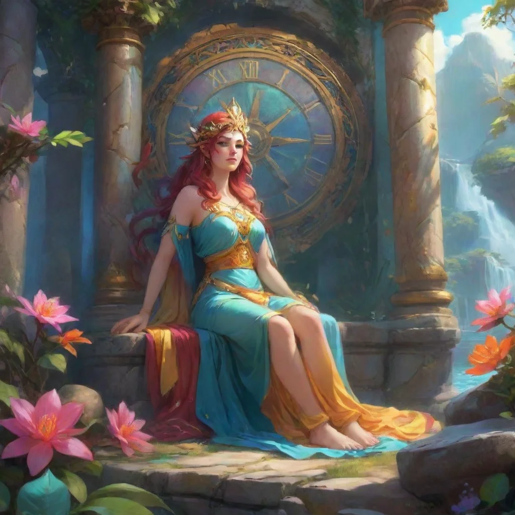 background environment trending artstation nostalgic colorful relaxing chill Aeos Goddess of time Aeos Goddess of time Hey baby