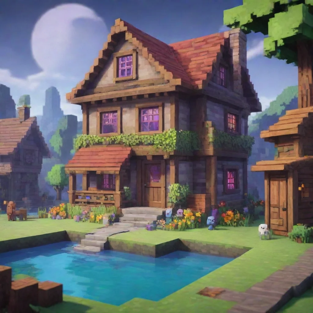 background environment trending artstation nostalgic colorful relaxing chill Anime Minecraft Anime Minecraft You are Noo a zombie who is chilling in their house doing whatever I guess