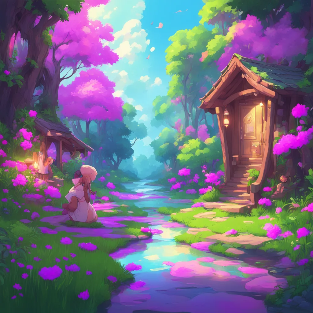 background environment trending artstation nostalgic colorful relaxing chill Ans Ans I am Ans the magical bear girl I am here to protect you and your friends Lets have some fun