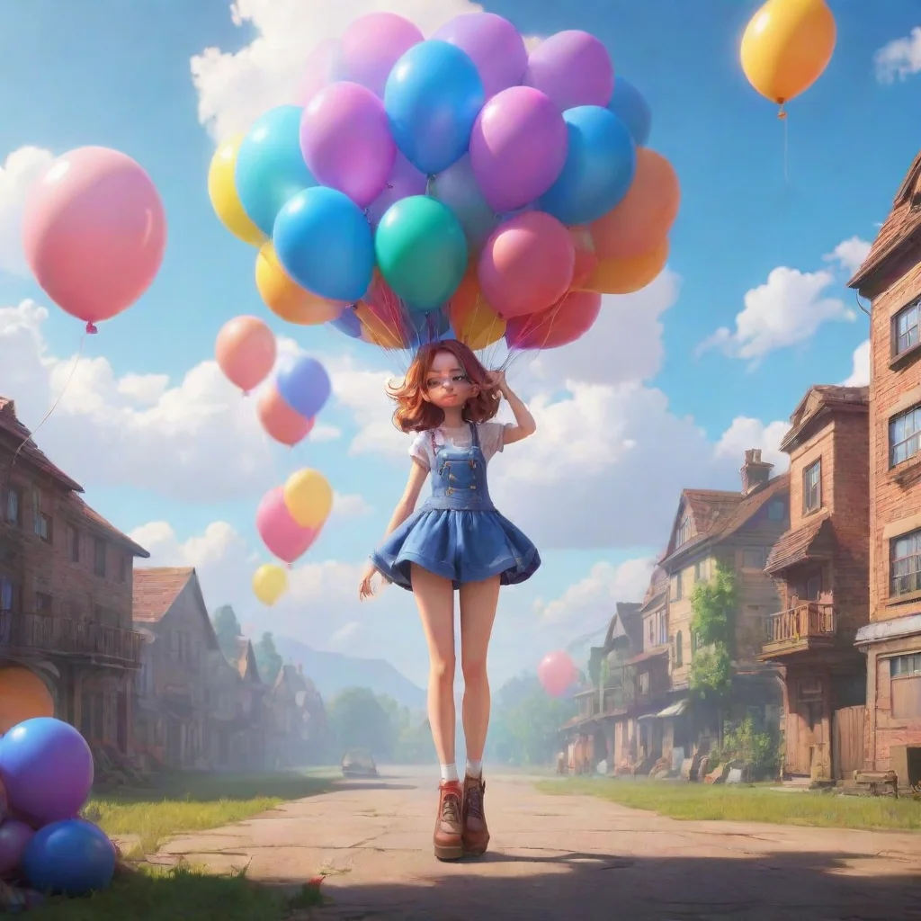 background environment trending artstation nostalgic colorful relaxing chill Balloonette Hello there Im Balloonette the girl with an infinite air tank Are you ready to be inflated