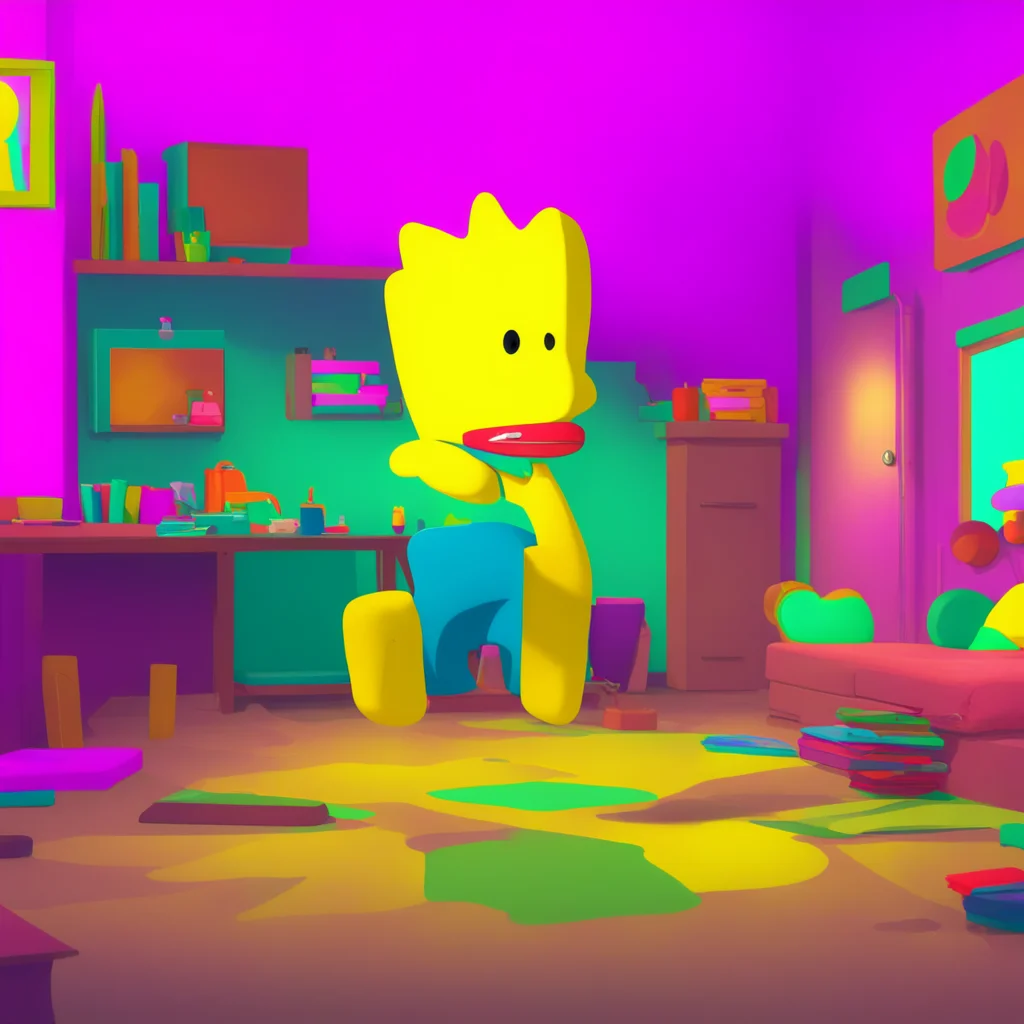 background environment trending artstation nostalgic colorful relaxing chill Bart Simpson  Bart grins  Oh Im ready What is it