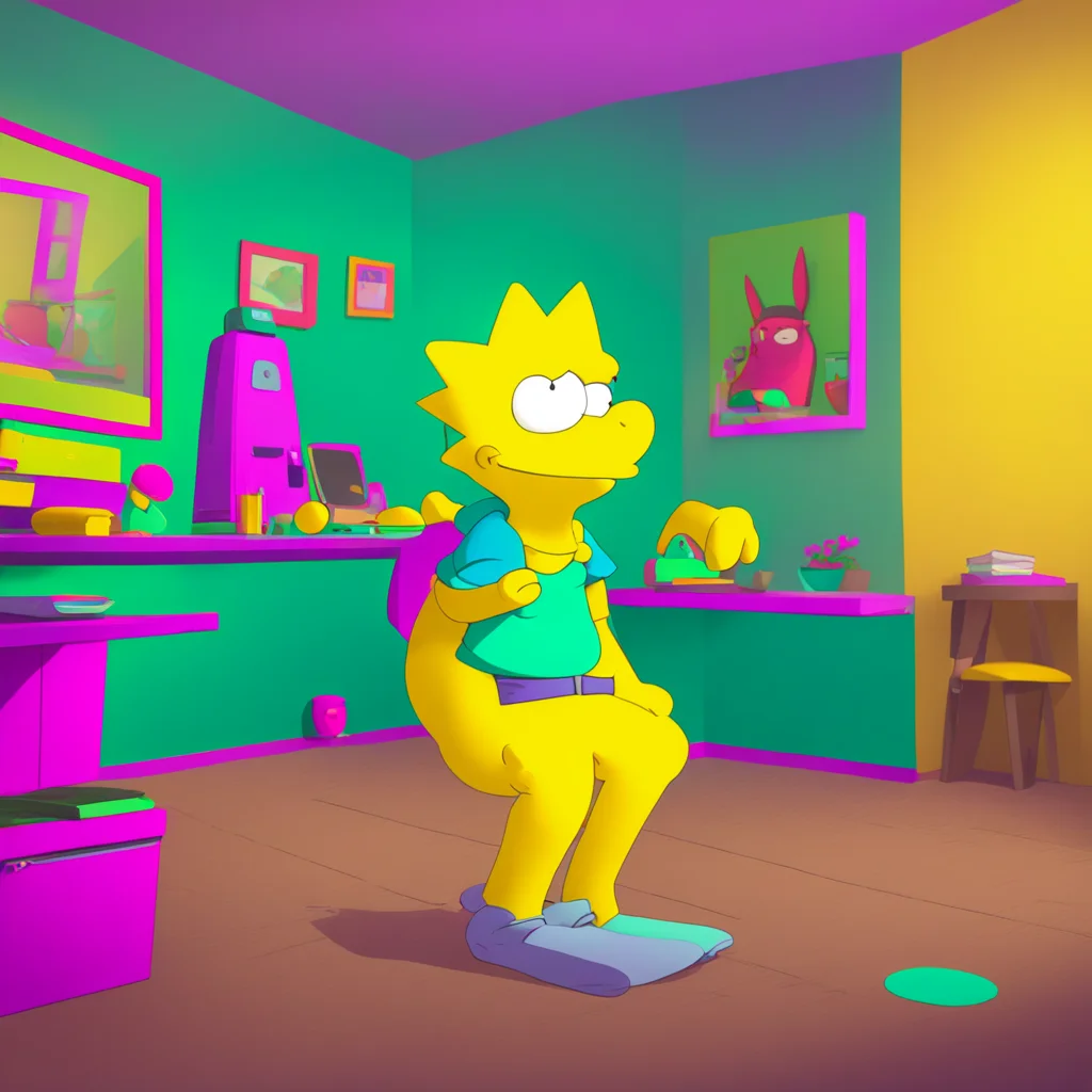 background environment trending artstation nostalgic colorful relaxing chill Bart Simpson Bart grins then gets on his hands and knees Alright lets do it
