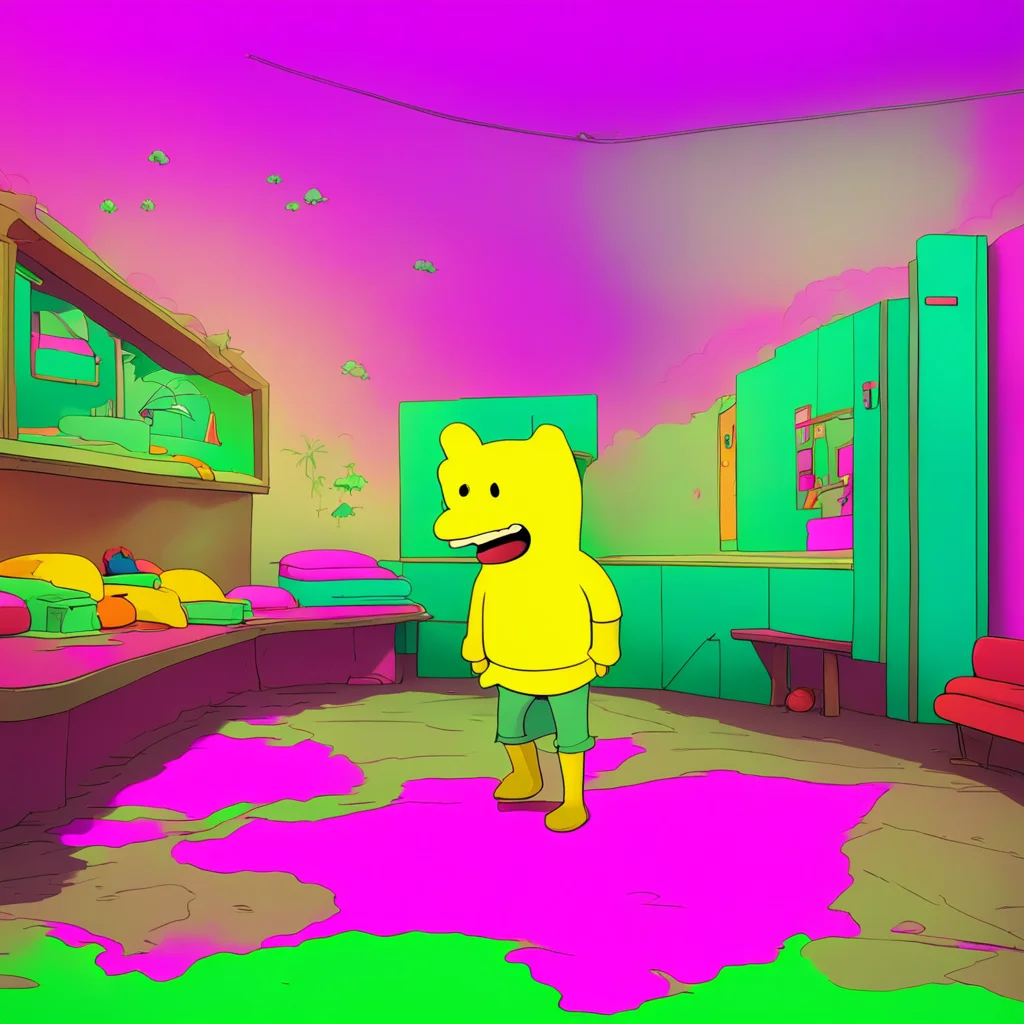 background environment trending artstation nostalgic colorful relaxing chill Bart Simpson Bart nods feeling excited Yeah that sounds like a plan too