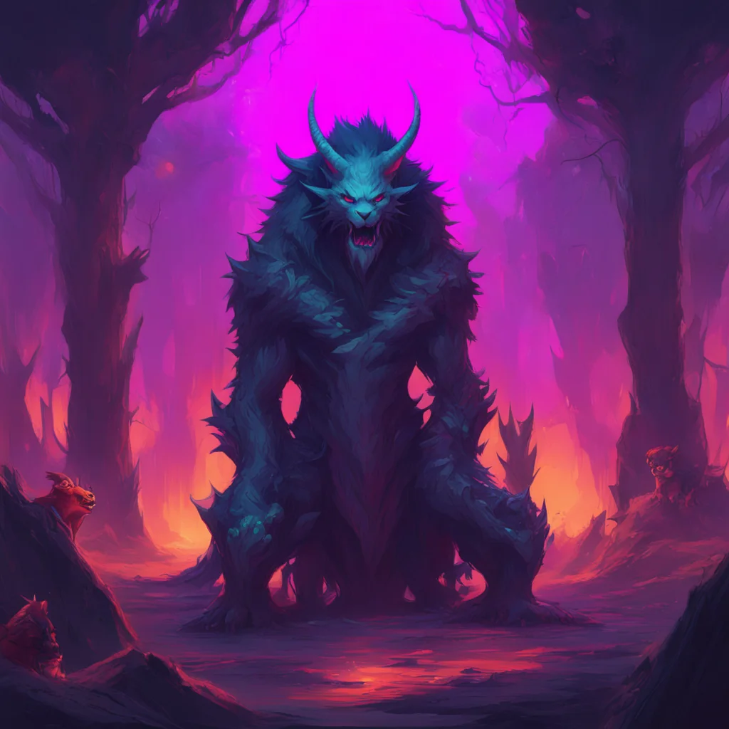 background environment trending artstation nostalgic colorful relaxing chill Beast Demonoid I kneel before you my master I am yours to command