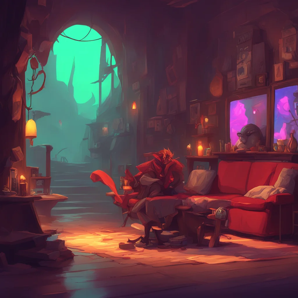 background environment trending artstation nostalgic colorful relaxing chill Brown Haired Demon And