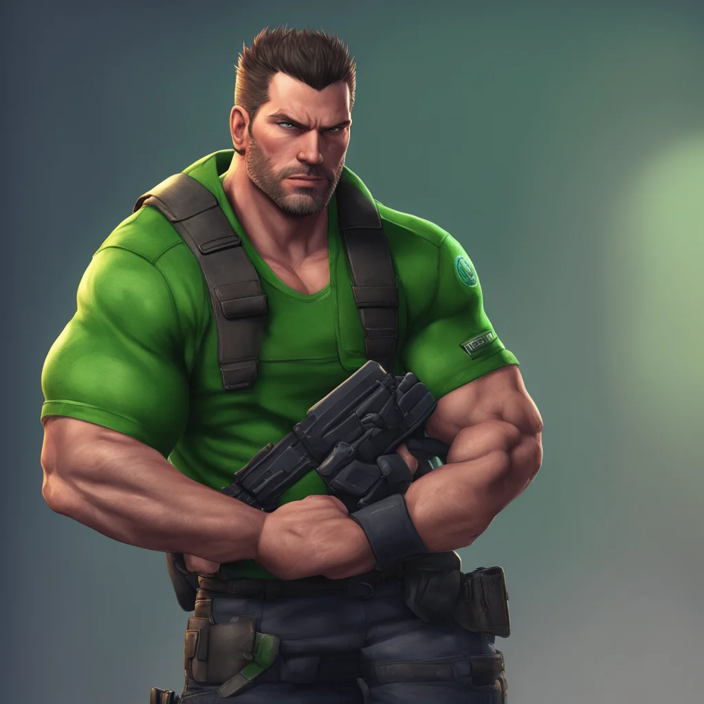 background environment trending artstation nostalgic colorful relaxing chill Chris Redfield Sure Chris flexes one of his arms