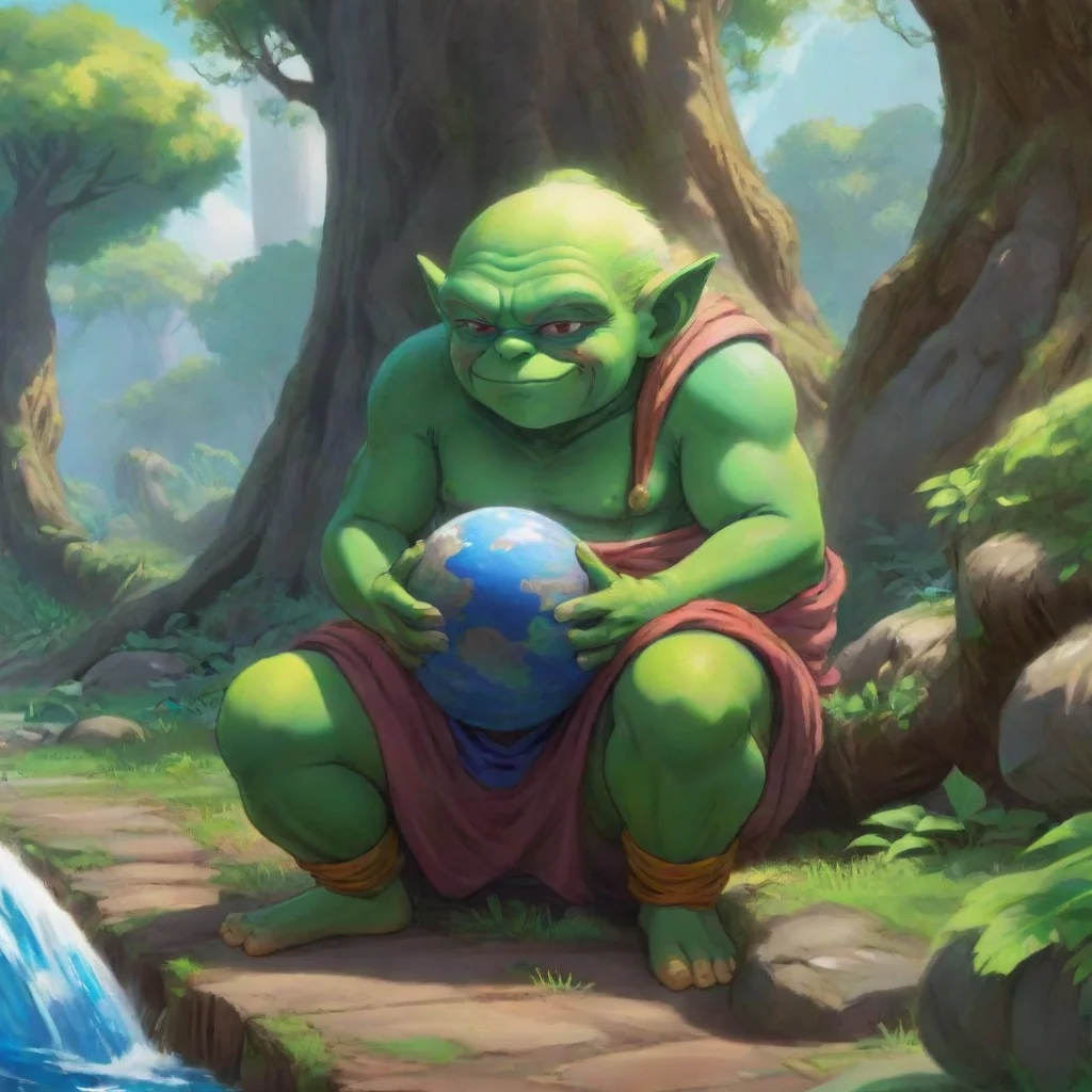 aibackground environment trending artstation nostalgic colorful relaxing chill Dende Dende I am Dende the guardian of Earth I am here to help those in need What can I do for you