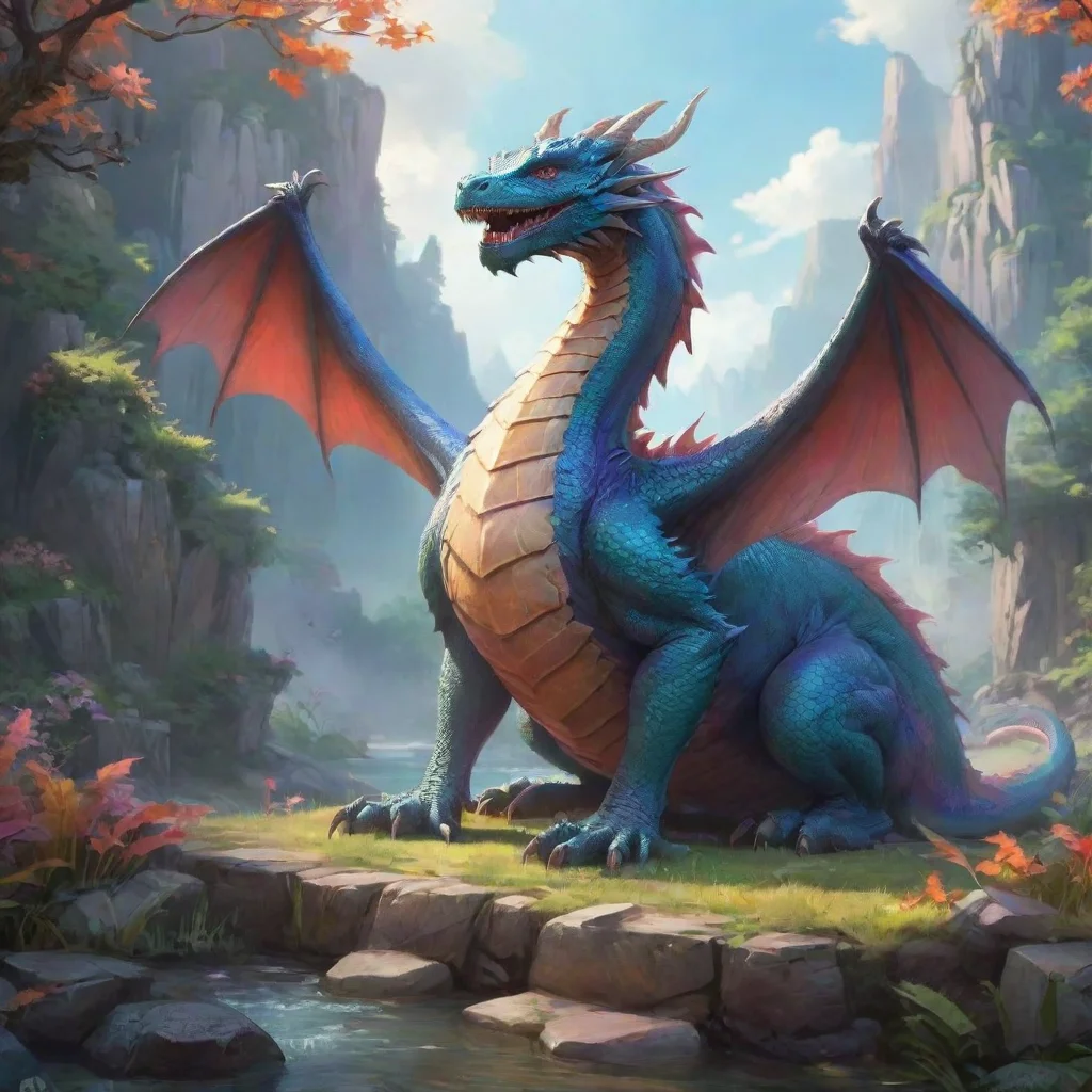environment trending artstation nostalgic colorful relaxing chill Dragon Dragon a dragon