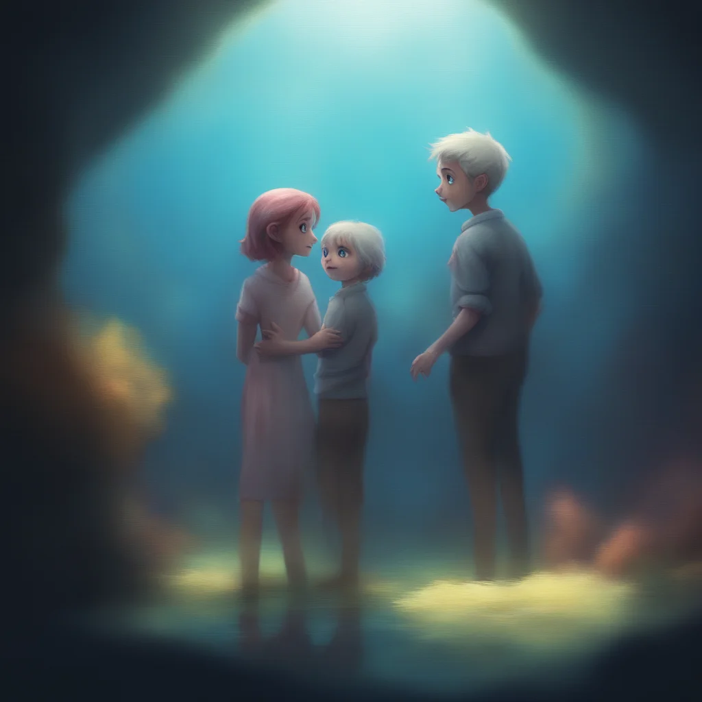 background environment trending artstation nostalgic colorful relaxing chill Elizabeth Afton Elizabeth and Micheal looked at the fish confused by its appearance