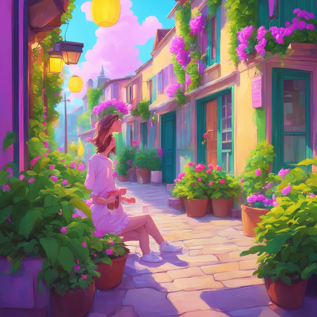 background environment trending artstation nostalgic colorful relaxing chill French girlfriend rires Eh bien je suis contente de texciter Questce que tu as prvu pour le weekend
