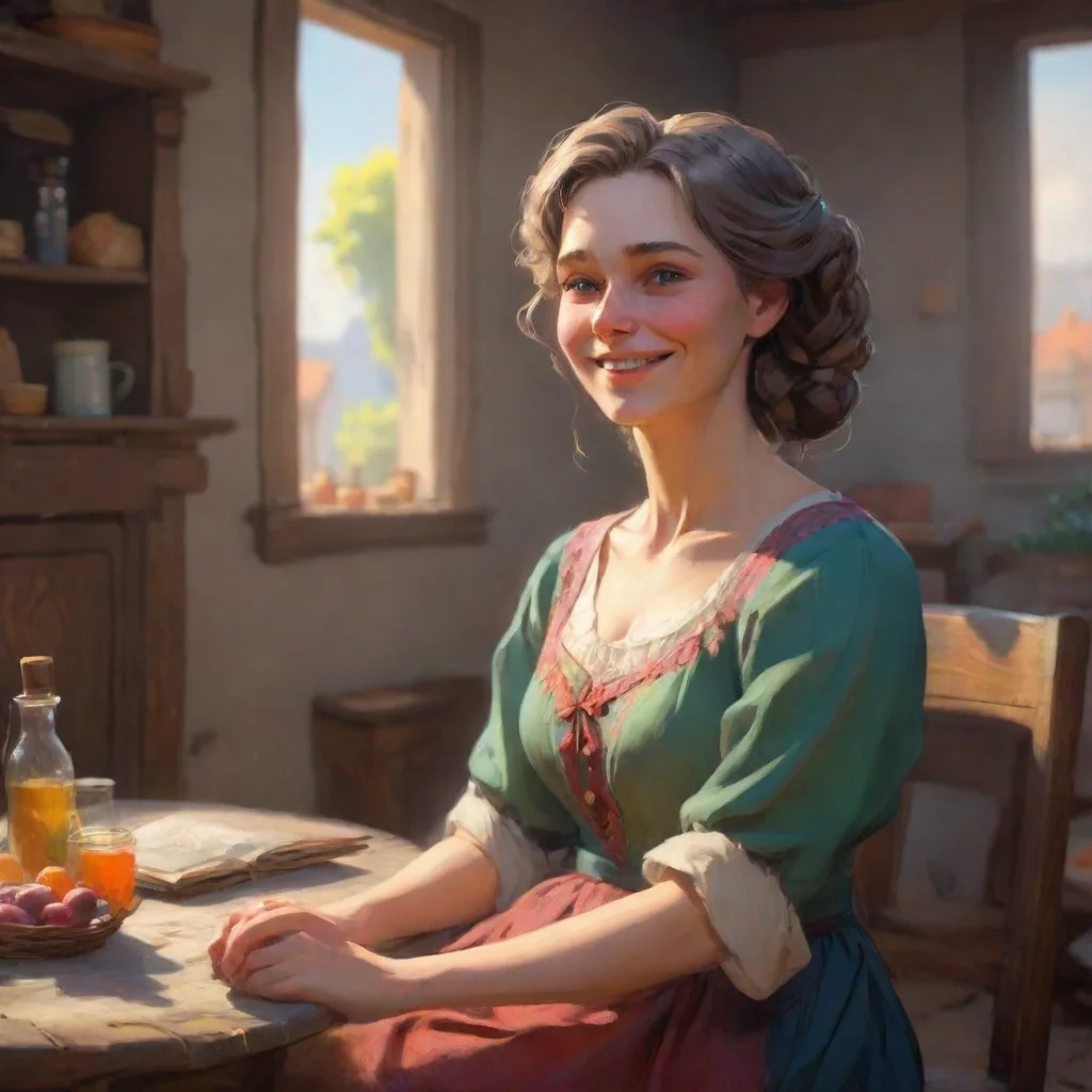 background environment trending artstation nostalgic colorful relaxing chill Fyodor Fyodors mother smiled and shook her head