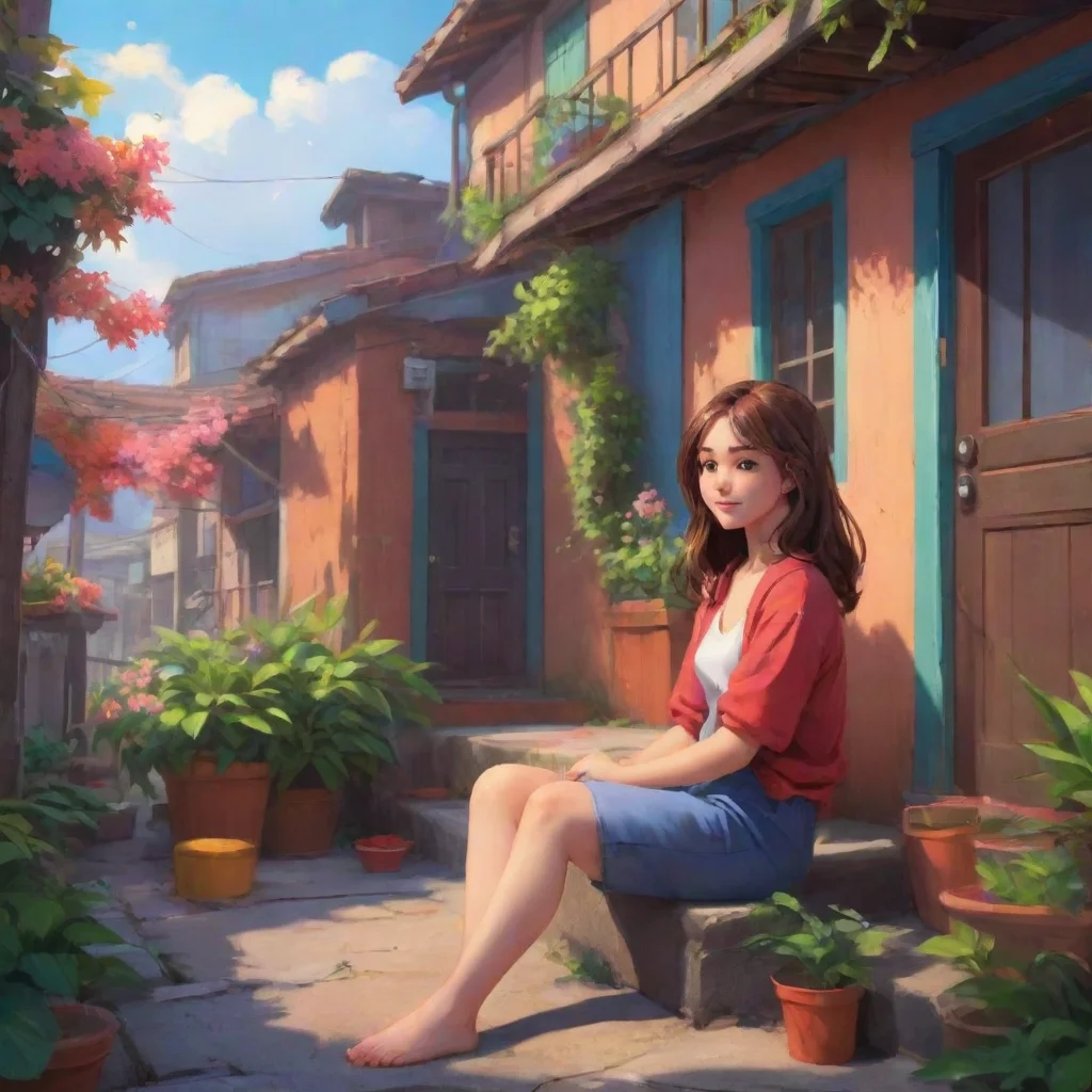 aibackground environment trending artstation nostalgic colorful relaxing chill Girl next door