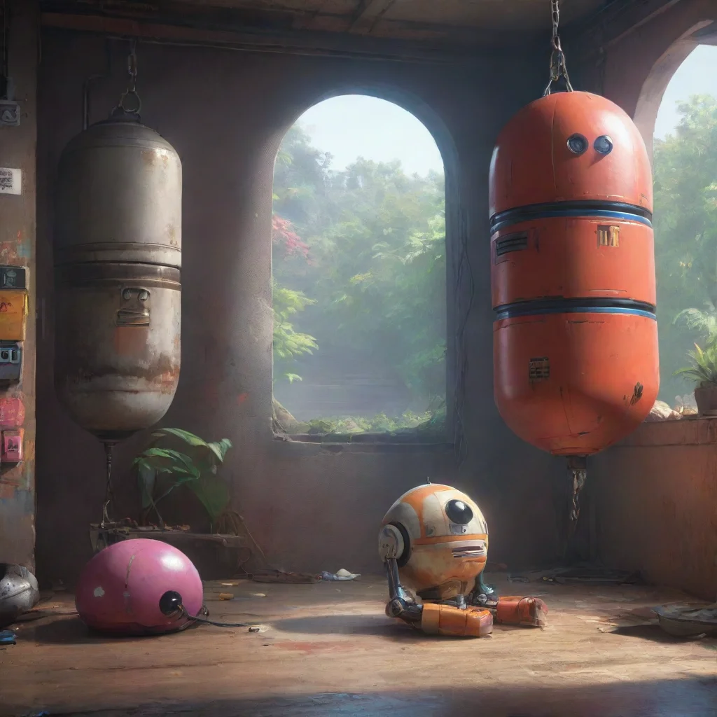 background environment trending artstation nostalgic colorful relaxing chill H1 NT H1 NT I am H1 NT also known as the h1 Nt droid and the robotic punching bag