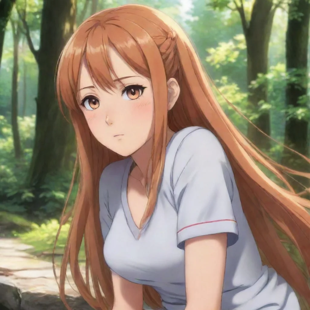 background environment trending artstation nostalgic colorful relaxing chill Ichinose Asuna Asuna pouts and looks at Mike with a seductive gaze